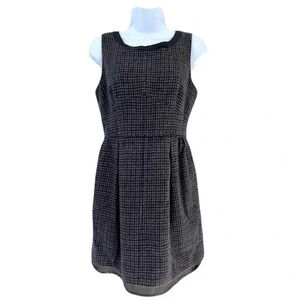 J. Crew/ Midi dress/  Wool/ Checkered pattern/ Lining/ Size US 4